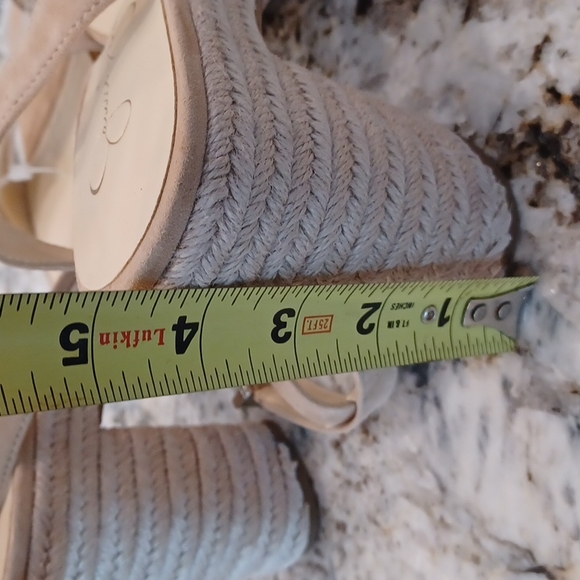 Jessica Simpson Symia Women's sz 8.5 Ankle Wrap Platform Espadrille Sandals - Picture 3 of 7